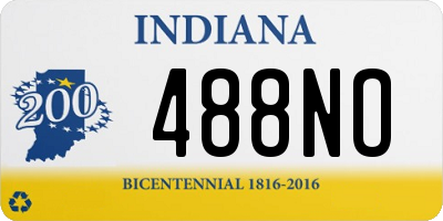 IN license plate 488NO