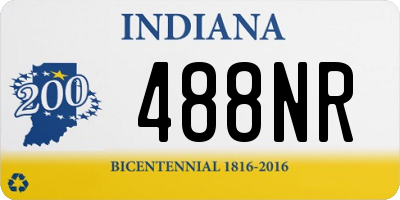 IN license plate 488NR