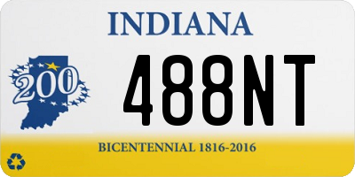 IN license plate 488NT