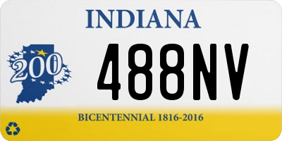 IN license plate 488NV