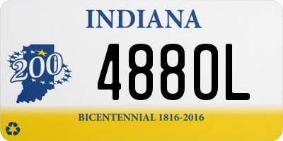 IN license plate 488OL