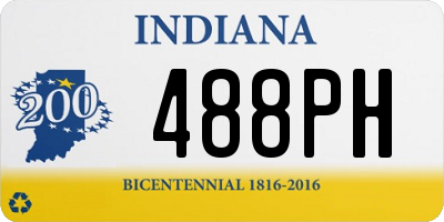 IN license plate 488PH