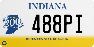 IN license plate 488PI