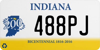 IN license plate 488PJ