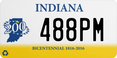 IN license plate 488PM