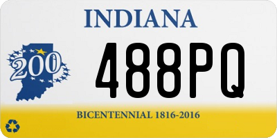 IN license plate 488PQ