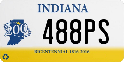 IN license plate 488PS