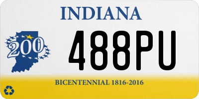 IN license plate 488PU