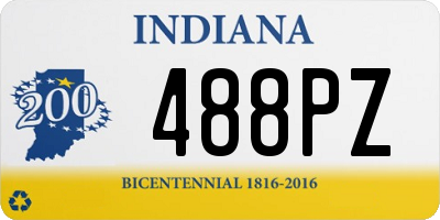 IN license plate 488PZ