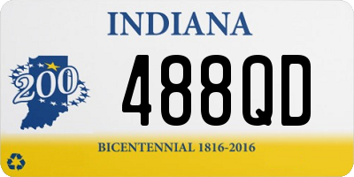 IN license plate 488QD