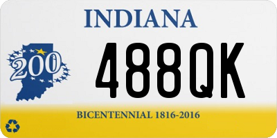 IN license plate 488QK