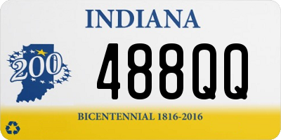 IN license plate 488QQ
