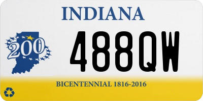 IN license plate 488QW