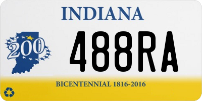 IN license plate 488RA