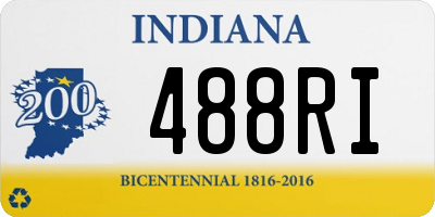 IN license plate 488RI