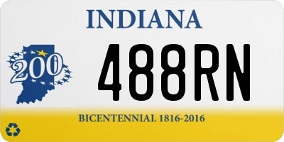 IN license plate 488RN