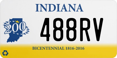 IN license plate 488RV