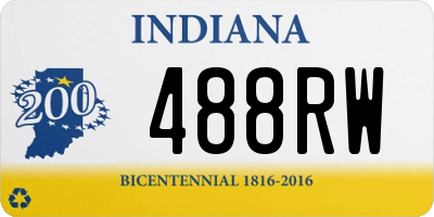 IN license plate 488RW