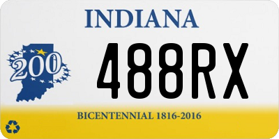 IN license plate 488RX