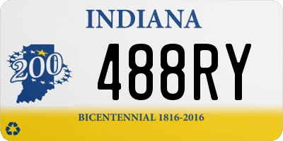 IN license plate 488RY