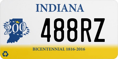 IN license plate 488RZ