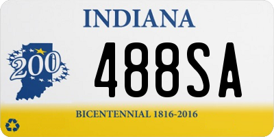 IN license plate 488SA