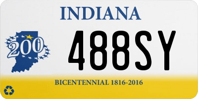 IN license plate 488SY