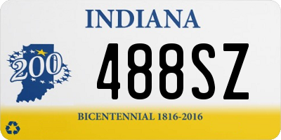 IN license plate 488SZ