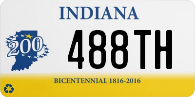 IN license plate 488TH