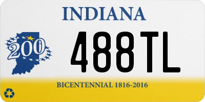 IN license plate 488TL