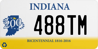 IN license plate 488TM