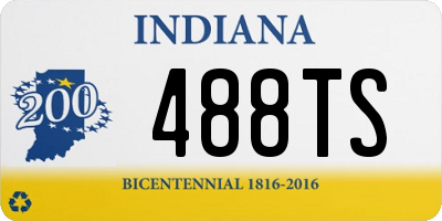 IN license plate 488TS