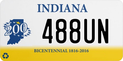 IN license plate 488UN