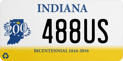 IN license plate 488US