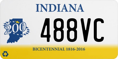 IN license plate 488VC