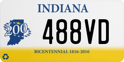 IN license plate 488VD
