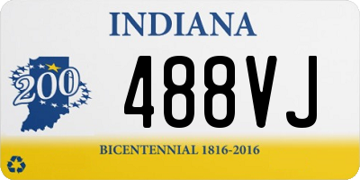 IN license plate 488VJ