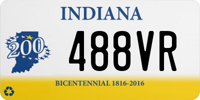 IN license plate 488VR