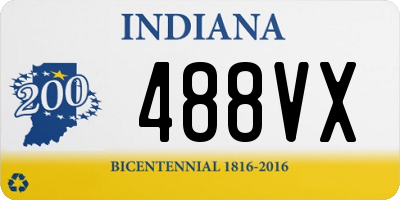 IN license plate 488VX