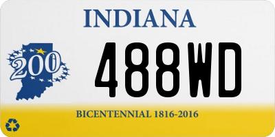 IN license plate 488WD