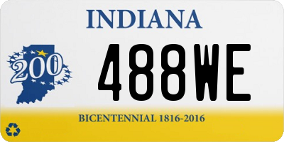 IN license plate 488WE