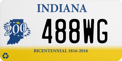IN license plate 488WG