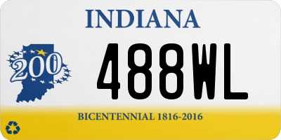 IN license plate 488WL