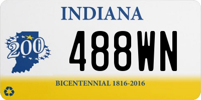 IN license plate 488WN