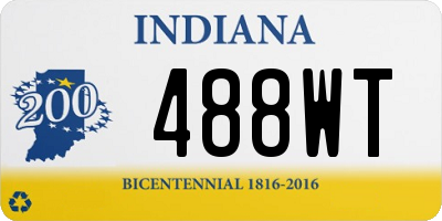 IN license plate 488WT