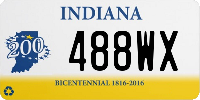 IN license plate 488WX