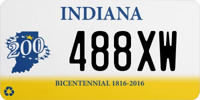 IN license plate 488XW