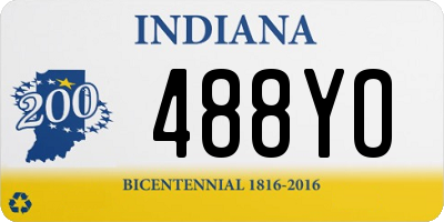 IN license plate 488YO