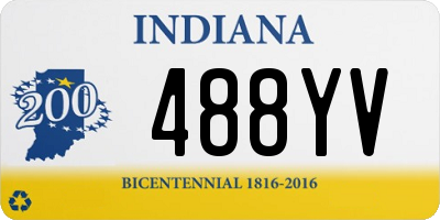 IN license plate 488YV