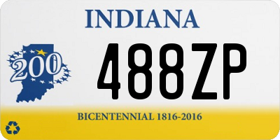 IN license plate 488ZP